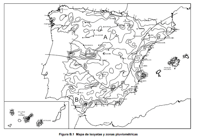 Mapa para calcular riesgos de las precipitaciones torrenciales