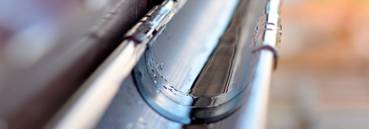 Detalle canalon de zinc